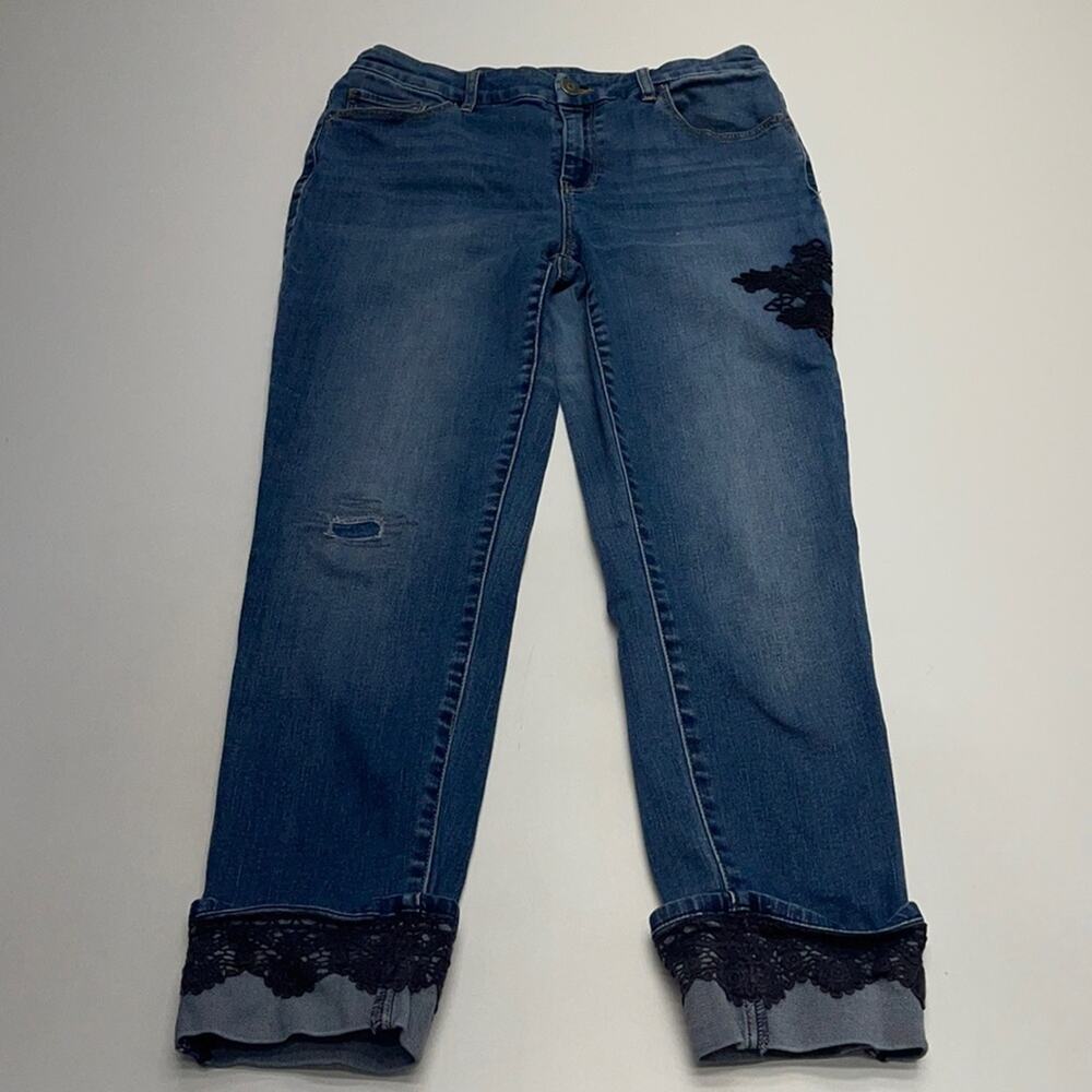 CHICO’s Women’s XS / Size 2 The Platinum Ankle Blue Jeans